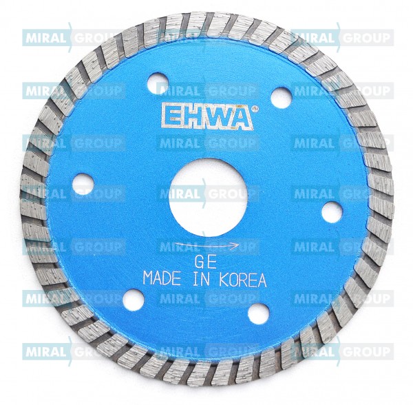 Алмазный отрезной диск по граниту мрамору старому бетону EHWA GE 100 мм Южная Корея