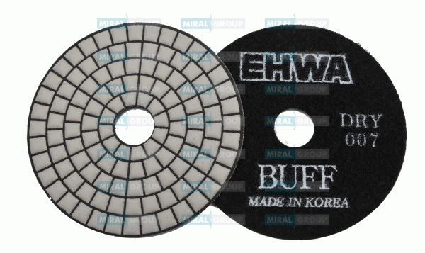 Круги полировальные 100 мм "EHWA 007" BUFF (черный), сухие