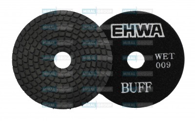 Круги полировальные 100 мм "EHWA 009" BUFF (черный), мокрые