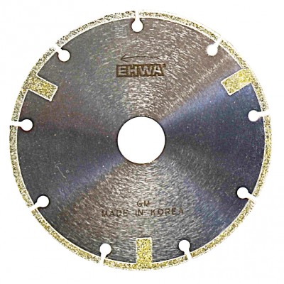 Алмазный отрезной диск по мрамору EHWA (гальваника) 125