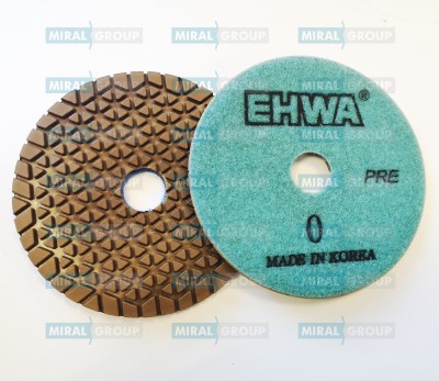Алмазные гибкие шлифовальные круги EHWA 4 перехода №0