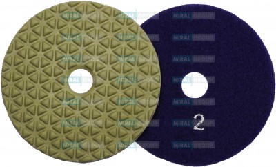 Алмазный гибкий диск "Треугольники" d100 №2