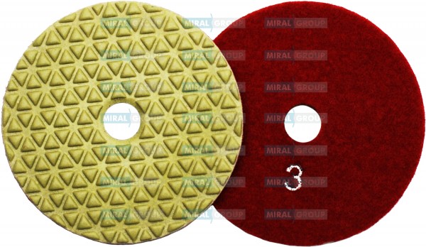 Алмазный гибкий диск "Треугольники" d100 №3