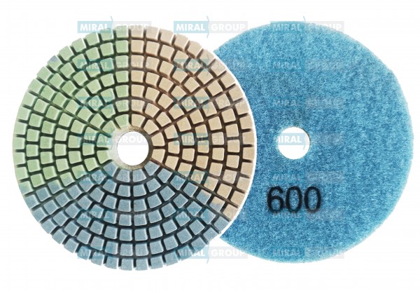 Алмазные гибкие диски «триколор» №600, Huangchang 100 мм