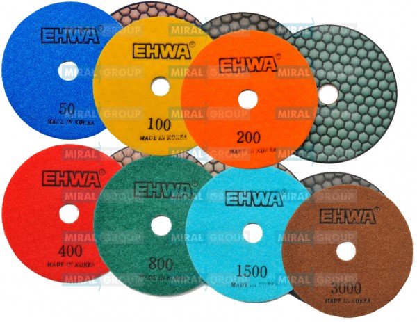 Комплект черепашек 125 мм EHWA сухие (7 переходов)