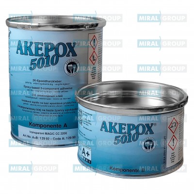 Клей AKEPOX 5010 эпоксидный 1 кг, прозрачно-молочный