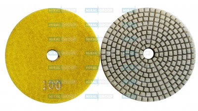 Алмазный гибкий шлифовальный круг зерно 100, D100мм