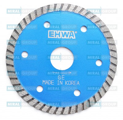 Алмазный отрезной диск по граниту мрамору старому бетону EHWA GE 100 мм Южная Корея