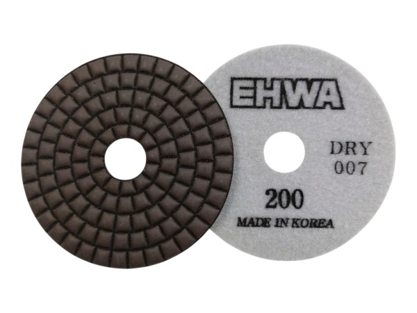 Алмазные гибкие диски 100 мм EHWA 007 №200, сухие
