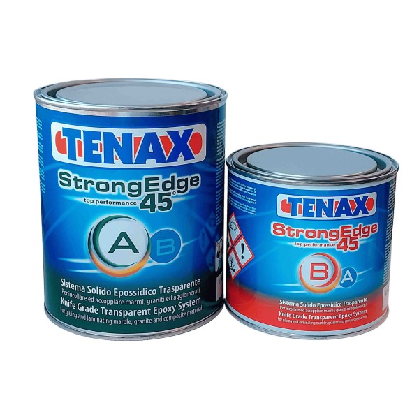 Клей StrongEdge 45 (A+B) TENAX суперпрозрачный (1,0+0,5л) 1,6 кг эпоксидный