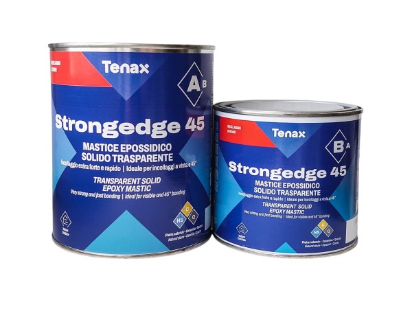 Клей StrongEdge 45 (A+B) TENAX суперпрозрачный (1,0+0,5л) 1,6 кг эпоксидный