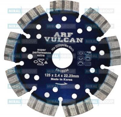 Диск алмазный VULCAN ARF 125 (бетон, кирпич, огнеупоры)