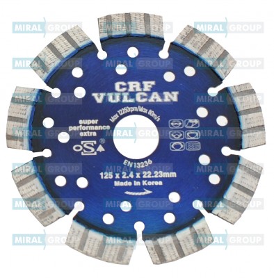 Алмазный диск по железобетону VULCAN CRF 125