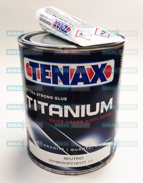 Клей полиэфирный Titanium Neutro (нейтральный/густой) 1л Tenax  