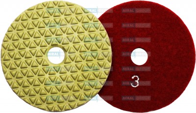 Алмазный гибкий диск "Треугольники" d100 №3