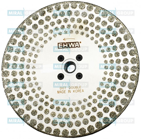 Алмазный диск DOT EHWA 150 мм с фланцем (Мультидиск) гальванический