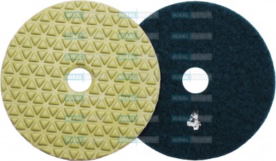 Алмазный гибкий диск "Треугольники" d100 №4