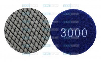 Алмазные гибкие шлифовальные полировальные диски 50 мм Зернистость 3000
