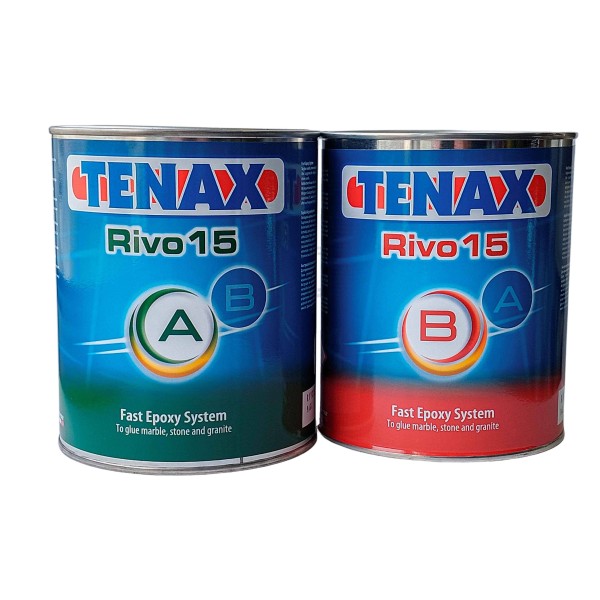 Клей TENAX RIVO-15 Paglierino эпоксидный для камня бежевый (A+B) (1+1л) 2,8кг 