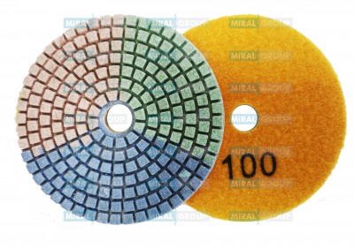 Алмазные гибкие диски «триколор» №100, Huangchang 100 мм