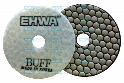 Круги полировальные 100 мм EHWA BUFF (белый), сухие