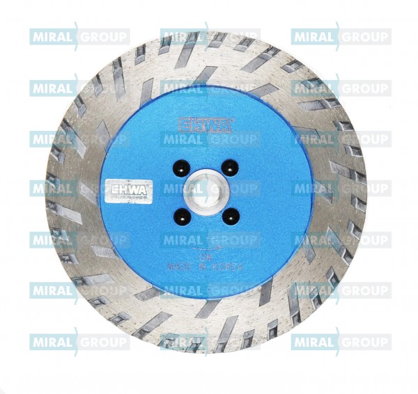 Алмазный диск по граниту EHWA GM 150х2.5Tх25W М14 с фланцем для резки и шлифовки