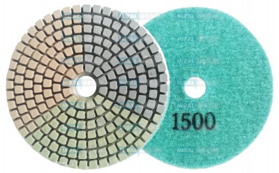 Алмазные гибкие диски «триколор» №1500, Huangchang 100 мм