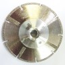 Алмазный отрезной диск по мрамору (гальваника) 100 с фланцем