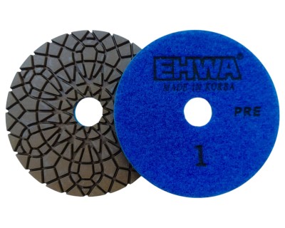 Алмазные гибкие шлифовальные круги 100 мм АГШК EHWA 3-STEP №1