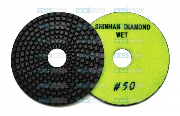 Круги полировальные DCR 100 мм SHINHAN №50, мокрые