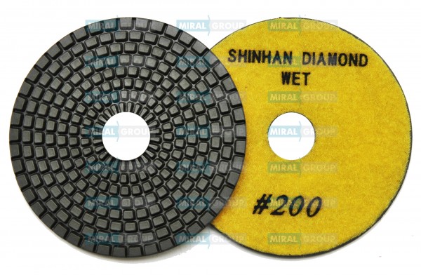 Круги полировальные DCR 100 мм SHINHAN №200, мокрые