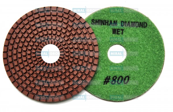 Круги полировальные DCR 100 мм SHINHAN №800, мокрые
