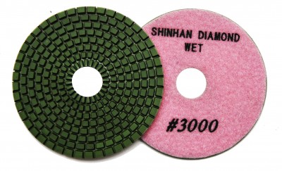 Круги полировальные DCR 100 мм SHINHAN №3000, мокрые