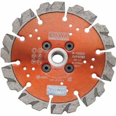 Алмазный диск W-TURBO Супер Премиум 125-22,2 мм с фланцем М14